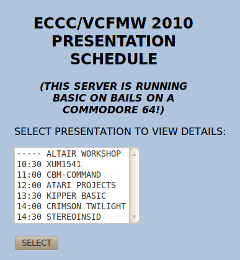 web server viewed from Linux